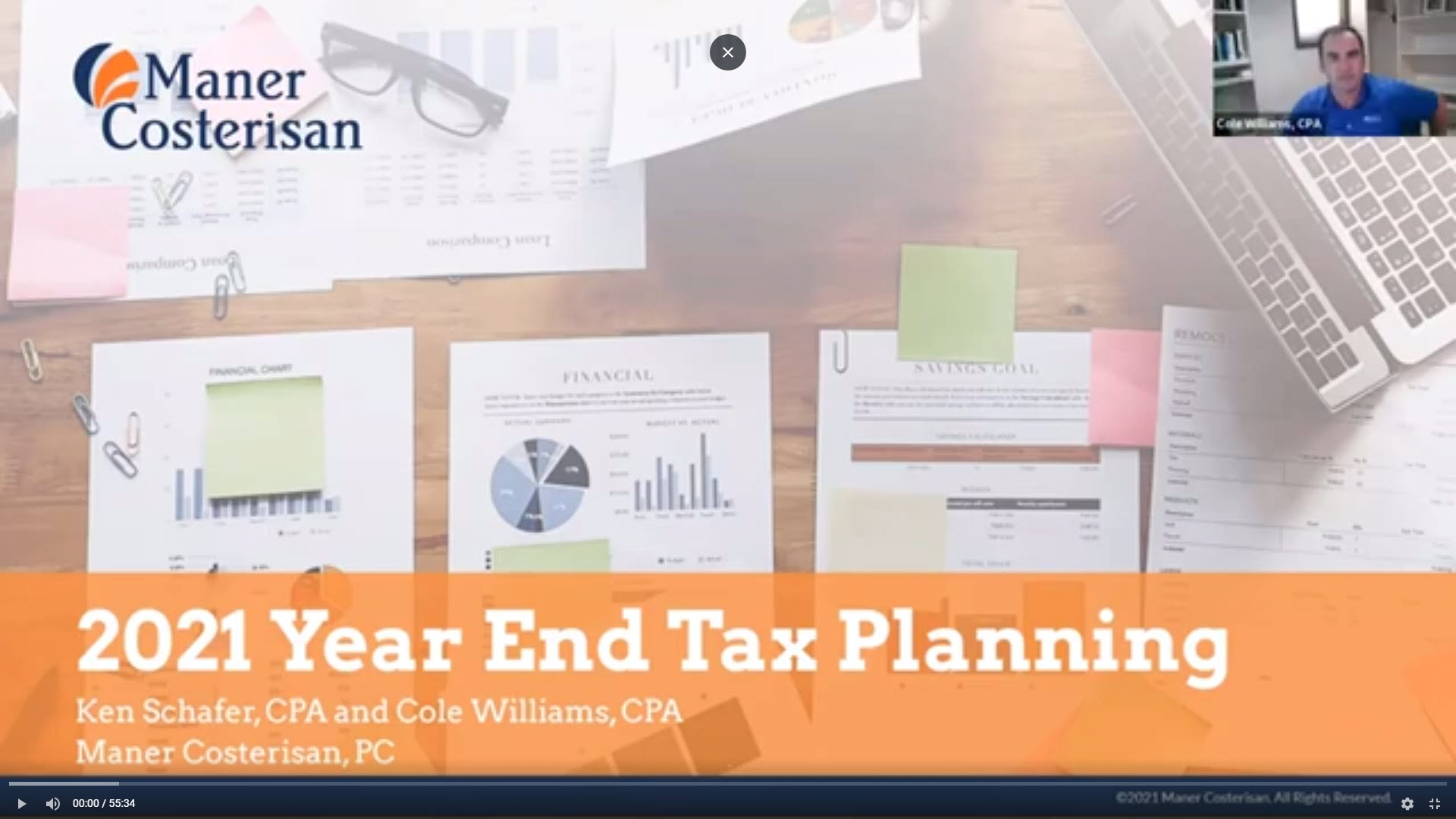 2021 Year-End Tax Planning Webinar