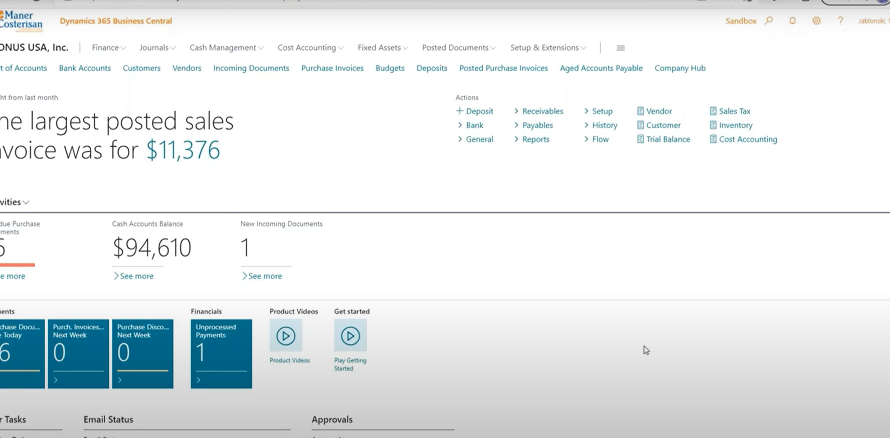Microsoft Dynamics 365 Business Central Cloud Based ERP Overview