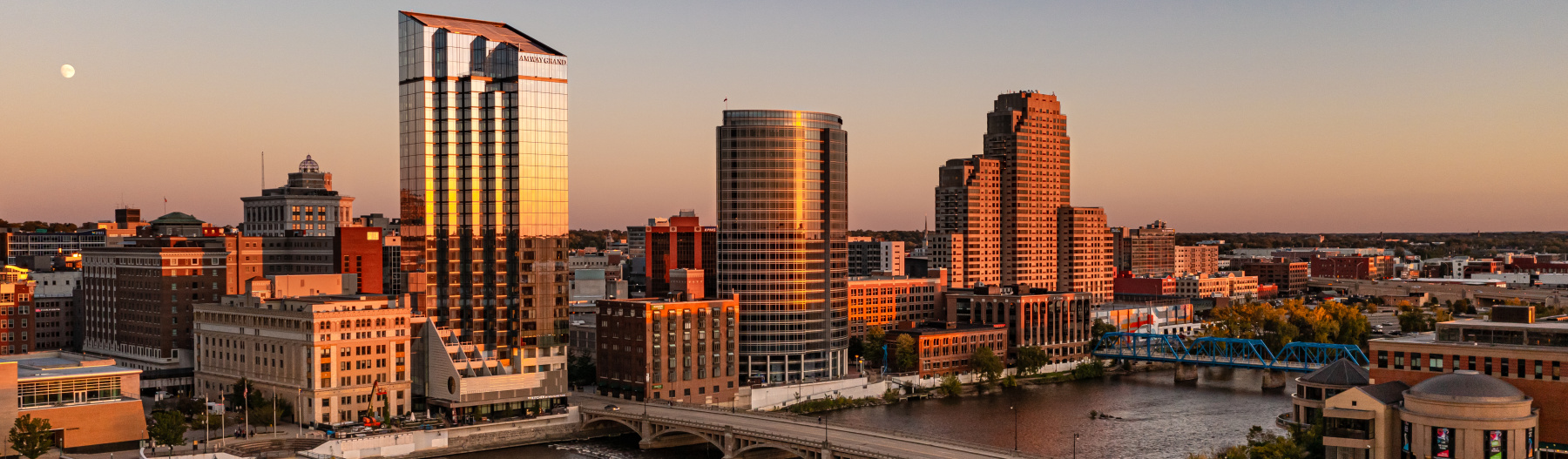 Arial view of Grand Rapids